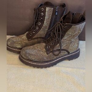 Torrid Shimmering Black and Brown Ankle Boots